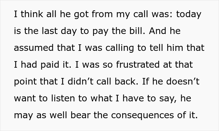 Daughter Is Done With Father Hanging Up The Phone, Lets His Electricity Be Cut Off As Revenge Daughter Is Done With Father Hanging Up The Phone, Lets His Electricity Be Cut Off As Revenge