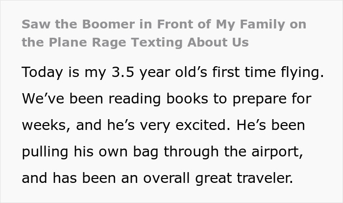 &ldquo;[God] Is Really Testing My Patience&rdquo;: Elderly Lady Rants About Well-Behaved Kid On The Plane