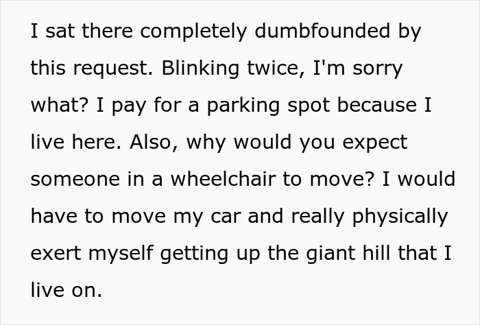 “I Sat There Completely Dumbfounded”: Handicapped Person Astounded By Their Neighbor’s Request “I Sat There Completely Dumbfounded”: Handicapped Person Astounded By Their Neighbor’s Request