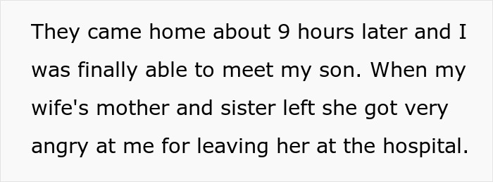 Guy Leaves Instead Of Waiting Around After Wife Bans Him From The Delivery Room, She's Furious