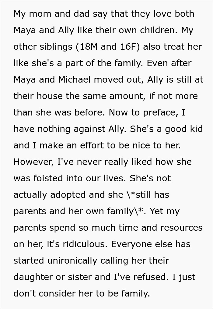 Woman Doesn’t See Girl Her Parents Took In As Family, Wants Family Wedding Picture Without Her Woman Doesn’t See Girl Her Parents Took In As Family, Wants Family Wedding Picture Without Her