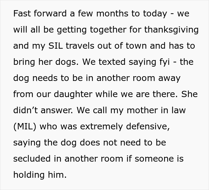 &ldquo;[Am I The Jerk] For Refusing To Bring My Daughter To Her Grandparents&rsquo; House On Thanksgiving?&rdquo;