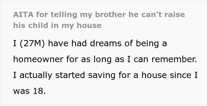 The Internet Weighs In Whether Guy Was A Jerk To Ask Brother And His Pregnant Wife To Move Out