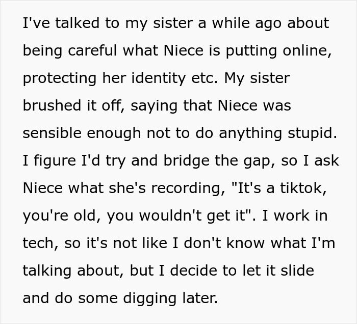 Man Wonders If He Overstepped By Secretly Reporting Niece’s Social Media As She’s Only 11 Man Wonders If He Overstepped By Secretly Reporting Niece’s Social Media As She’s Only 11