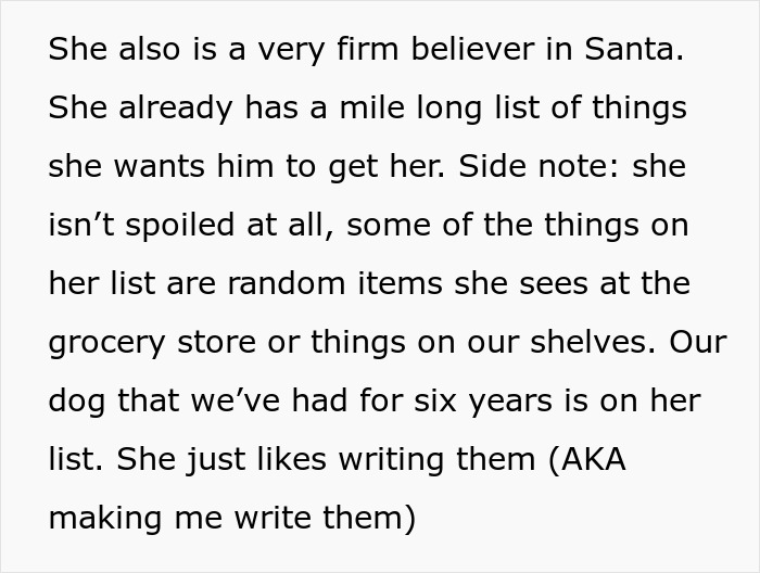 MIL Tells Granddaughter Santa “Isn’t Real”, Gets Arrested After Things Escalate MIL Tells Granddaughter Santa “Isn’t Real”, Gets Arrested After Things Escalate