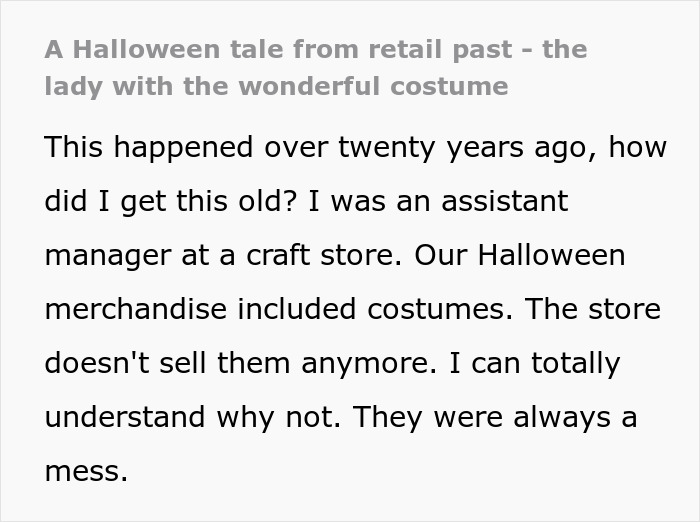 "She Was The Most Delusional Customer I Ever Had": Retail Tale About Return Of Used Costume "She Was The Most Delusional Customer I Ever Had": Retail Tale About Return Of Used Costume