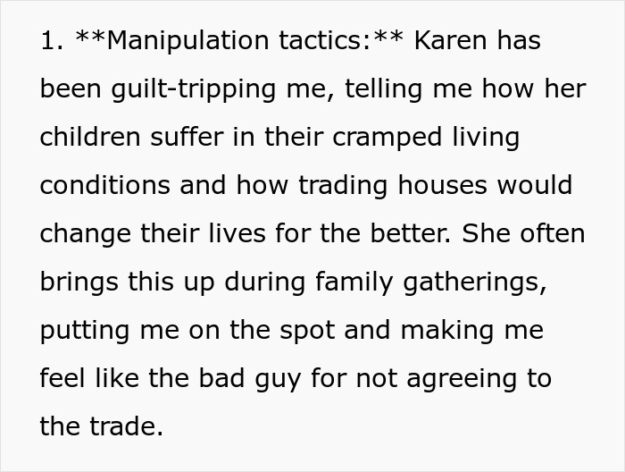Guy Refuses To Trade Homes With His Brother Just Because He Has A Big Family