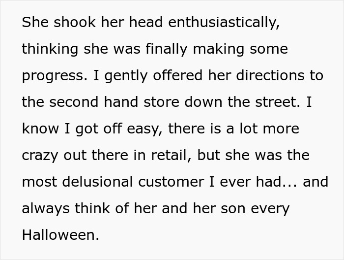 "She Was The Most Delusional Customer I Ever Had": Retail Tale About Return Of Used Costume "She Was The Most Delusional Customer I Ever Had": Retail Tale About Return Of Used Costume