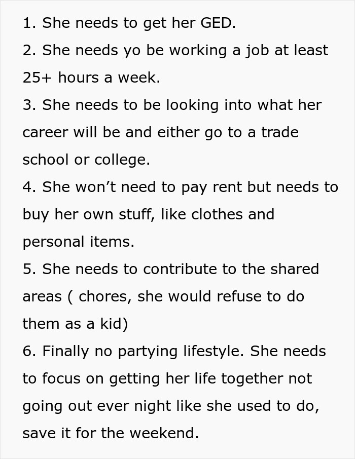Internet Split After Mom Won't Let Homeless Daughter Move Back In If She Doesn't Meet Her 6 Conditions Internet Split After Mom Won't Let Homeless Daughter Move Back In If She Doesn't Meet Her 6 Conditions