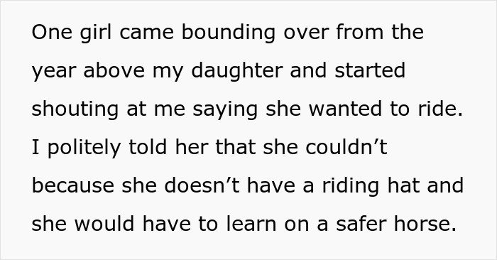 Mom Allows 7 Y.O. To Ride A Pony To School, Causing Entitled Parent To Go Off On Her