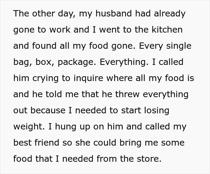 Husband Throws Away Breastfeeding Wife's Food And Demands Her To Lose Weight, She Leaves Him Instead Husband Throws Away Breastfeeding Wife's Food And Demands Her To Lose Weight, She Leaves Him Instead