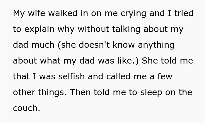 Woman Catches Husband Crying After Gender Reveal, Sends Him To Sleep On The Couch