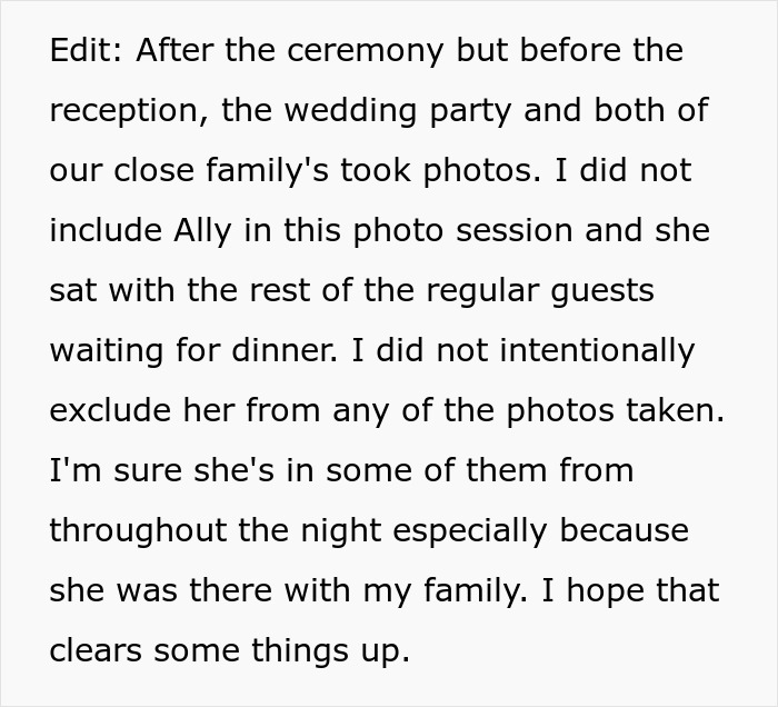 Woman Doesn’t See Girl Her Parents Took In As Family, Wants Family Wedding Picture Without Her Woman Doesn’t See Girl Her Parents Took In As Family, Wants Family Wedding Picture Without Her