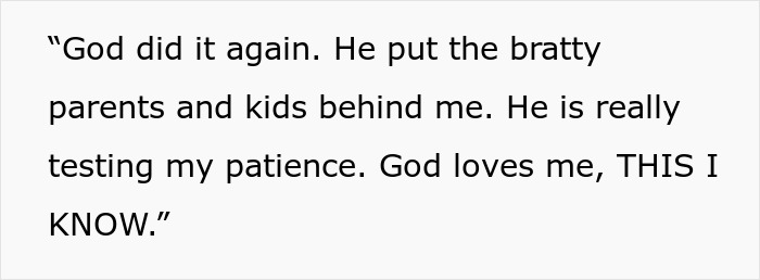 &ldquo;[God] Is Really Testing My Patience&rdquo;: Elderly Lady Rants About Well-Behaved Kid On The Plane