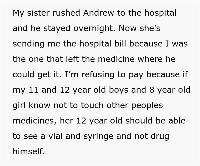 “AITA For Not Paying My Nephew’s Hospital Bill?” “AITA For Not Paying My Nephew’s Hospital Bill?”