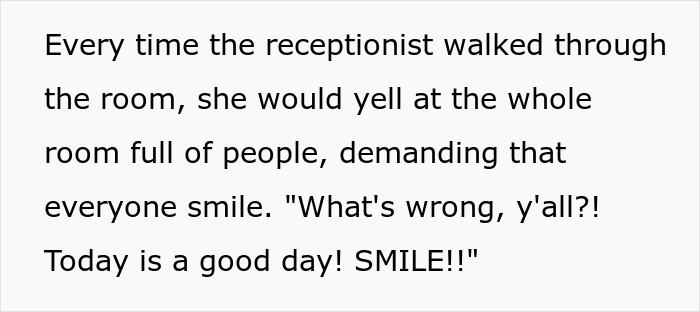 Clinic Worker Is Troubled That People In The Waiting Room Don&rsquo;t Smile, Asks &ldquo;What&rsquo;s Wrong, Y&rsquo;all&rdquo;