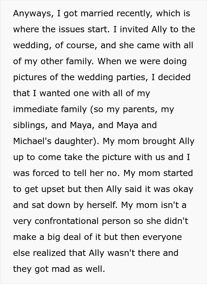 Woman Doesn’t See Girl Her Parents Took In As Family, Wants Family Wedding Picture Without Her Woman Doesn’t See Girl Her Parents Took In As Family, Wants Family Wedding Picture Without Her