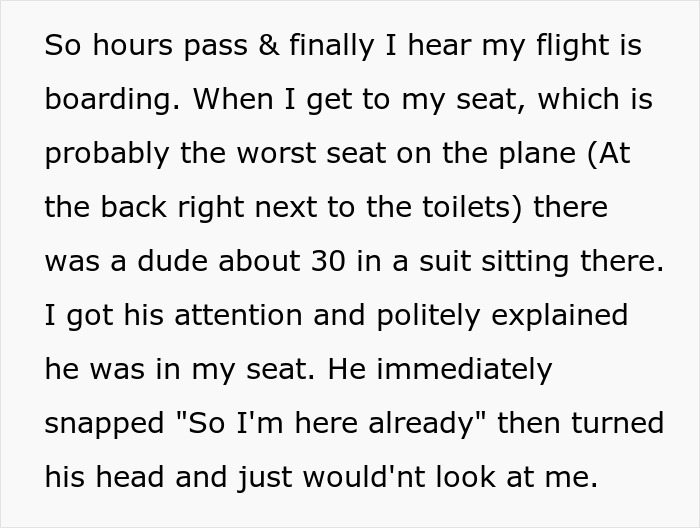 Guy Steals Another Passenger’s Seat, Learns It Was A Major Screw-Up Guy Steals Another Passenger’s Seat, Learns It Was A Major Screw-Up