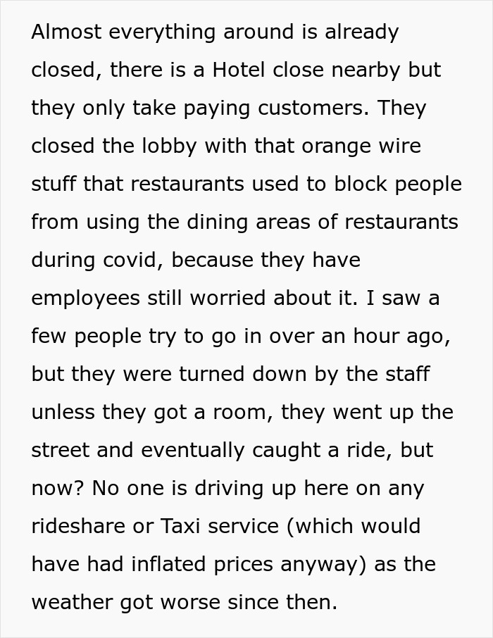 Employee At A Loss On What To Do After Boss Leaves Him Stranded During A Snowstorm