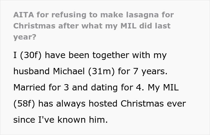Woman Refuses To Make Signature Christmas Meal As MIL Threw It Away Last Year And Never Apologized