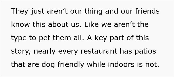 "[Am I The Jerk] For Leaving When Our Friends Brought Their Dog To Dinner?"