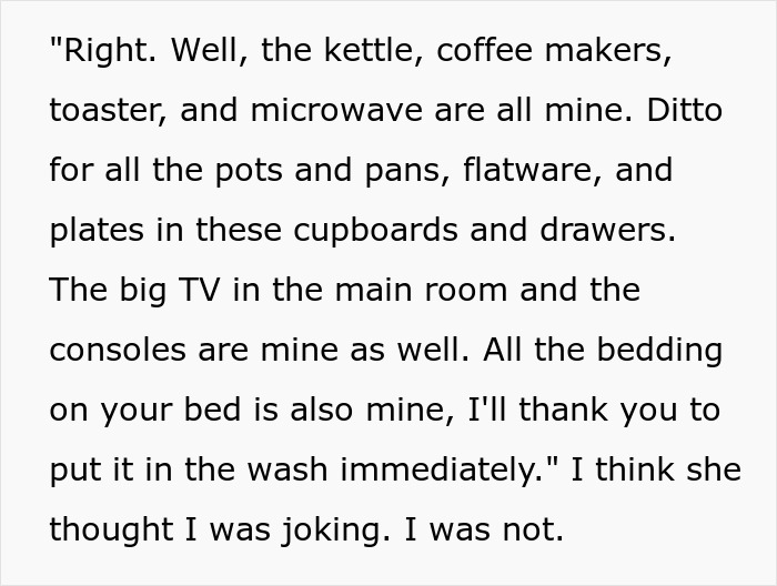 Woman Teaches Entitled Roommate How “Don’t Touch My Things And I Won’t Touch Yours” Really Works Woman Teaches Entitled Roommate How “Don’t Touch My Things And I Won’t Touch Yours” Really Works