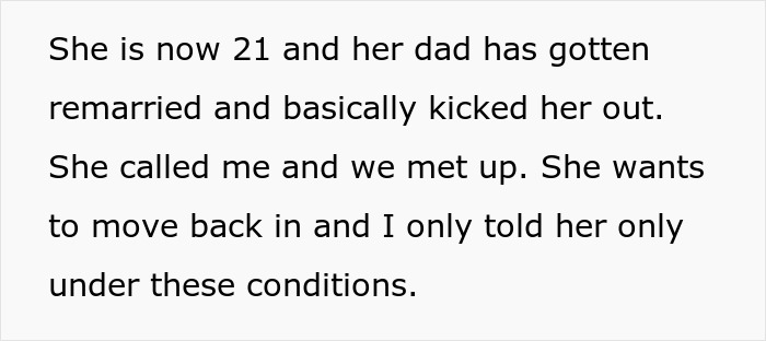 Internet Split After Mom Won't Let Homeless Daughter Move Back In If She Doesn't Meet Her 6 Conditions Internet Split After Mom Won't Let Homeless Daughter Move Back In If She Doesn't Meet Her 6 Conditions