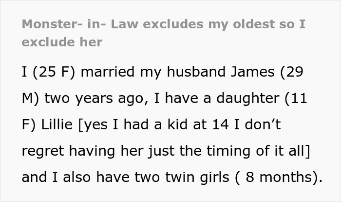 &ldquo;Monster-In-Law Excludes My Oldest, So I Exclude Her&rdquo;: Mom Gets Petty Revenge On MIL