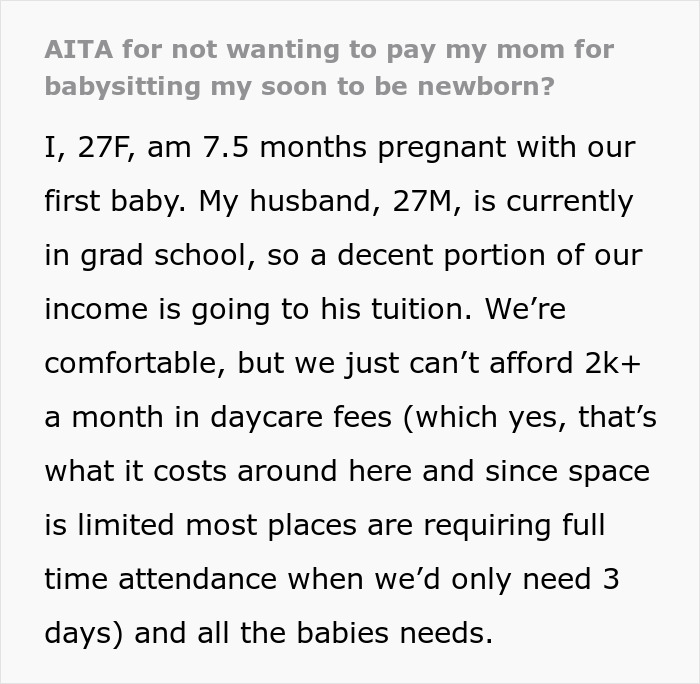 Woman Reassures Couple She&rsquo;ll Babysit Her Grandchild For Free Until It&rsquo;s Actually Due To Be Born