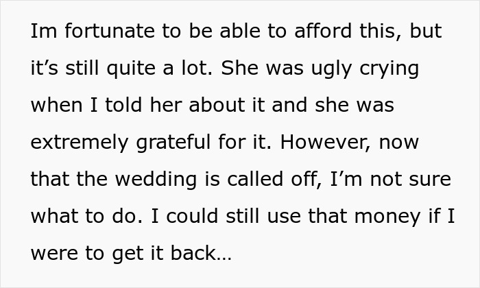 &ldquo;She Was Ugly Crying&rdquo;: Woman Wants To Get Her $4,500 Wedding Gift Back After Friend&rsquo;s Breakup