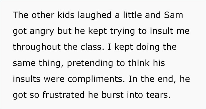 Teacher Pretends Insults From 12 Y.O. Student Are Compliments, Entertains Class But Makes Boy Cry Teacher Pretends Insults From 12 Y.O. Student Are Compliments, Entertains Class But Makes Boy Cry