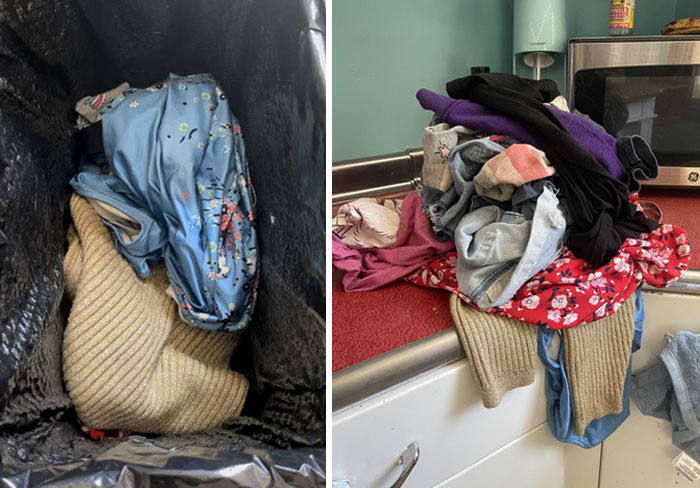 Asked Step-Daughter To Fold Her Clean Laundry And She Threw It In The Trash Instead