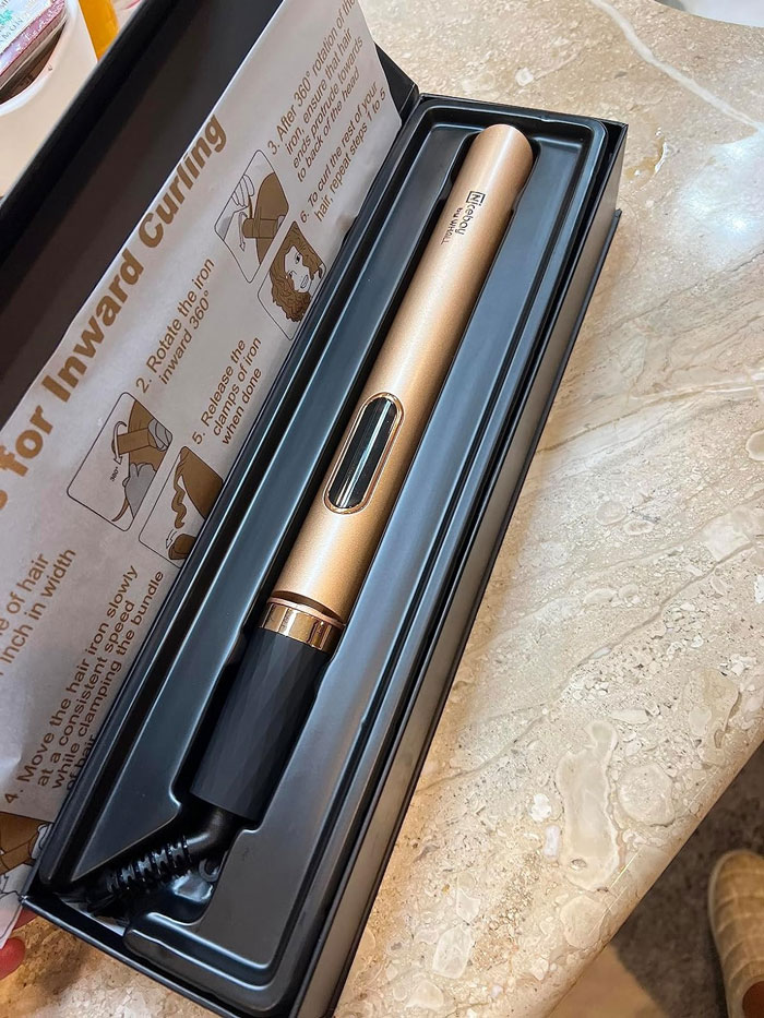 Nicebay Hair Straightener Flat Iron: A hair care gadget that offers salon-like results, adjustable temperatures, 2-in-1 curling and straightening features, and automatic shut-off for safety, ensuring your hair stays sleek, smooth and fabulous anywhere you go!