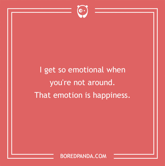 Witty insult meme with a humorous emotional twist on happiness, from Bored Panda.