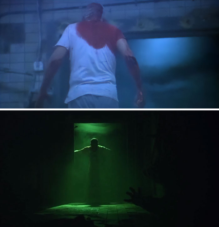 When Jigsaw Gets Up From The Floor At The End Of The First Saw Movie. He Was In The Room With Them The Entire Time Playing Dead