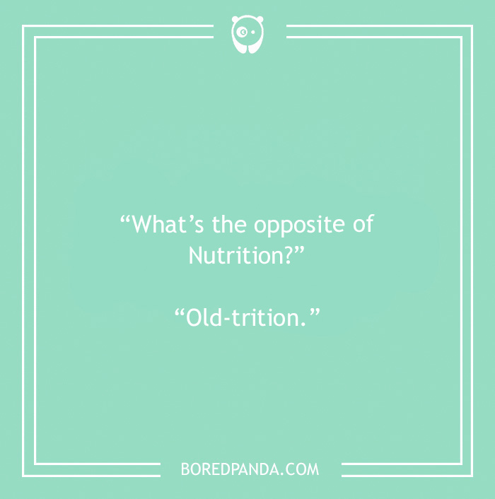 Biology joke about Nutrition 