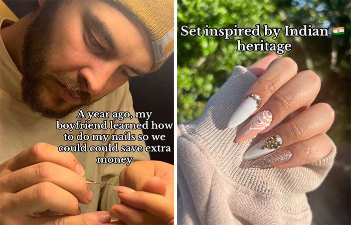 Man Learns Nail Art In A Bid To Save Girlfriend’s Money, Becomes A Pro