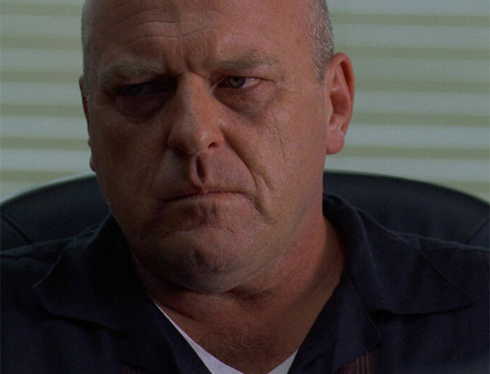 Hank looking from Breaking Bad