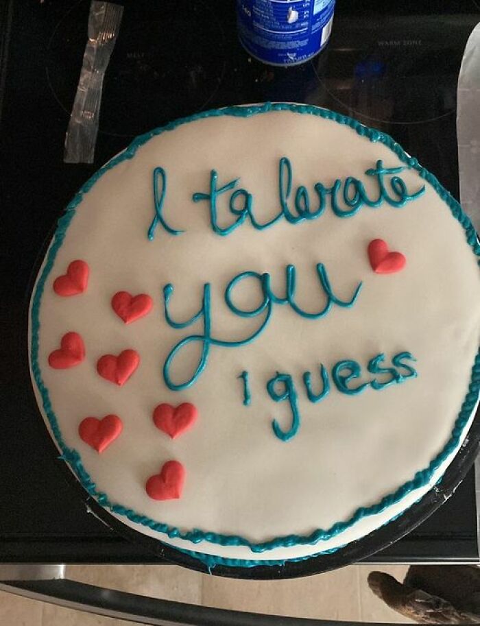 My 4 Year Anniversary Cake Lmao