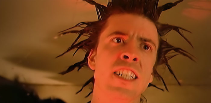 Moment from Foo Fighters music video clip