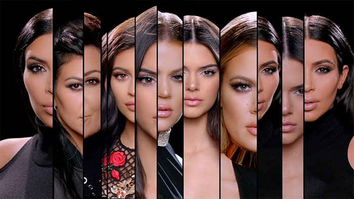 Scene from Keeping Up with the Kardashians ntro