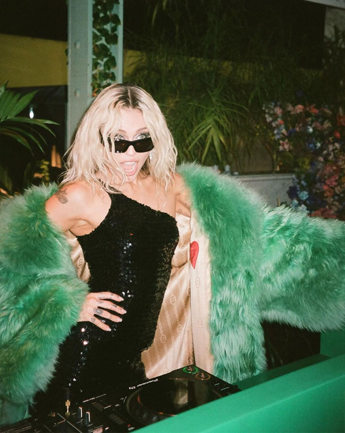 Photo of Miley Cyrus in black dress