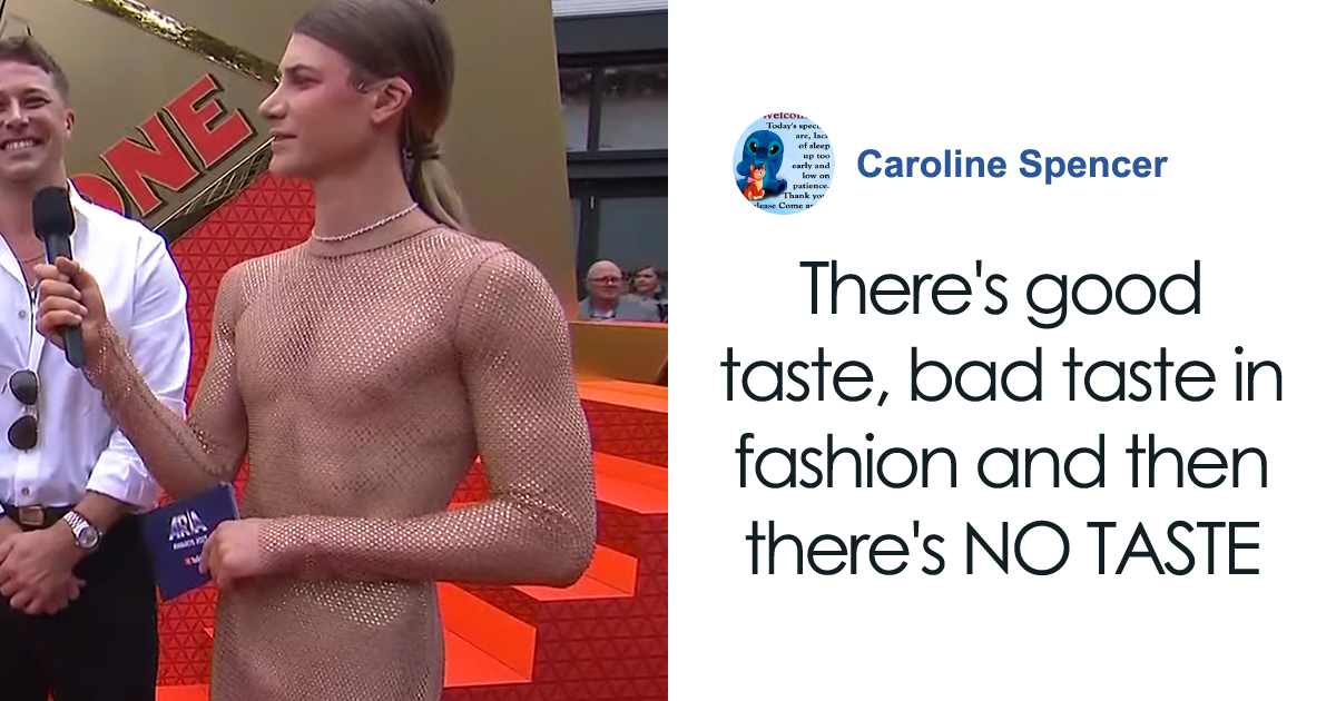 christian wilkins pink dress Get Over It”: People Defend Christian Wilkins After ARIA Awards See-Through  Dress Sparks Outrage