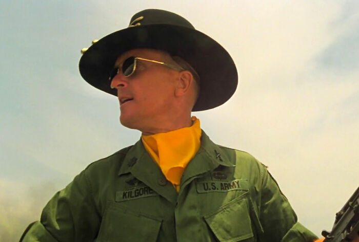 Bill Kilgore looking from Apocalypse Now