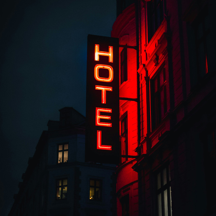 Hotel led signage 