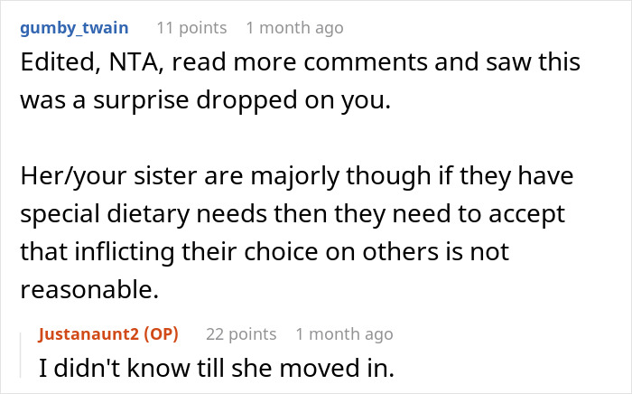 Woman Wonders If She&rsquo;s A Jerk For Refusing To Cook Separately For Her Vegan Niece