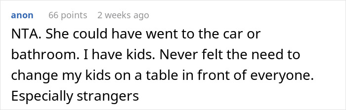 Mom Wants To Treat Restaurant Table As A Diaper Changing Station, Disgusted Customer Retaliates
