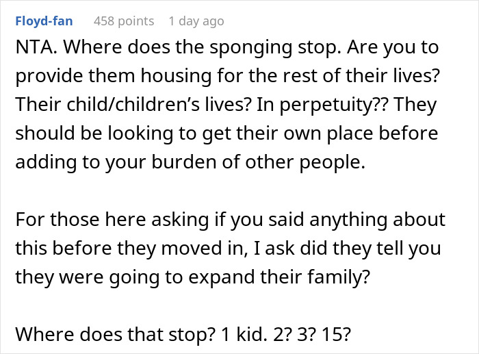 The Internet Weighs In Whether Guy Was A Jerk To Ask Brother And His Pregnant Wife To Move Out