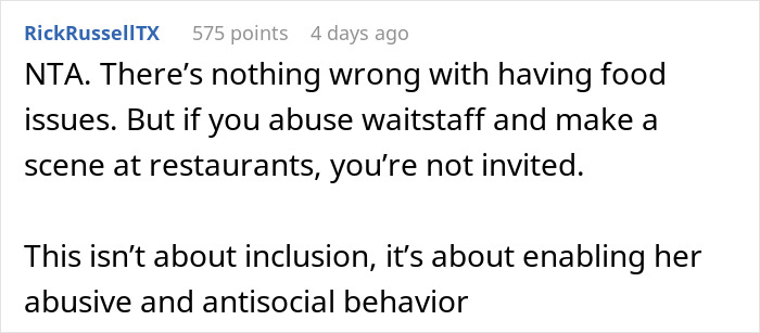 "Am I The Jerk For Telling My DIL She Wasn't Invited Since She Is An Embarrassment At Dinners?" "Am I The Jerk For Telling My DIL She Wasn't Invited Since She Is An Embarrassment At Dinners?"