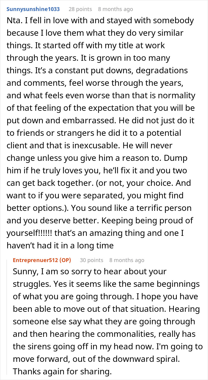 Guy Regrets Mocking Fianc&eacute;e&rsquo;s Job After She Breaks Up With Him